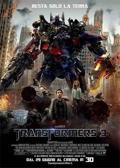 TRANSFORMERS 3 (2011) blu-ray disc